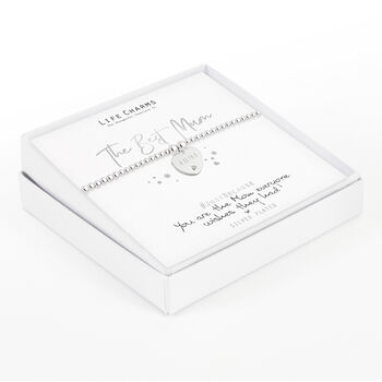 Mother's Day Silver Mum Heart Charm Bracelet, 2 of 2