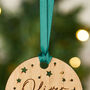 Personalised Mr And Mrs Christmas Hanging Decoration, thumbnail 2 of 4