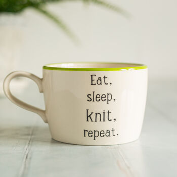 Eat, Sleep, Knit, Repeat, 2 of 4