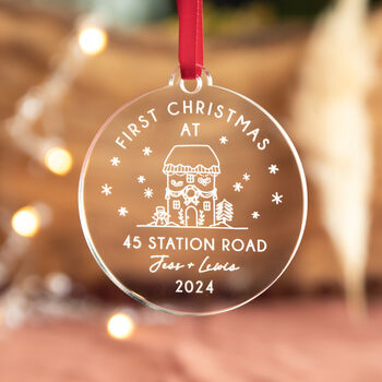 First Christmas New Home Personalised Bauble, 4 of 5