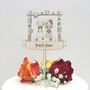 Personalised Winter Wedding Cake Topper, thumbnail 3 of 7