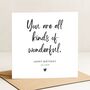 Personalised Wonderful Birthday Card For Him, Husband Or Son, thumbnail 2 of 8