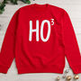 Ho To The Power Of Three Mens Christmas Jumper, thumbnail 1 of 2