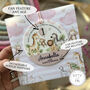 Personalised, 1st Birthday Or Any Age Pink Zoo Card, thumbnail 2 of 3