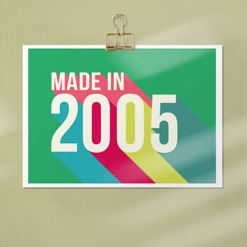 Personalised 21st Birthday Year Print, 6 of 7