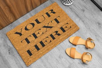 Personalised Coir Door Mat Your Text Here Door Mat, 4 of 9