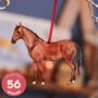Chestnut Horse Wooden Hanging Decoration, thumbnail 1 of 7