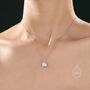 Natural Grey Pearl Necklace With A Satellite Chain, thumbnail 2 of 10