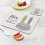 Personalised Kid's Bunny Rabbit Placemat Set, thumbnail 3 of 11