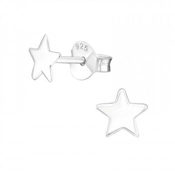 Sterling Silver Star Earrings With Graduation Card, 6 of 6