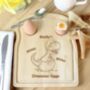 Personalised Dinosaur Egg And Toast Board, thumbnail 3 of 3