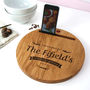 Oak And Copper Personalised Chopping Board iPad Stand, thumbnail 1 of 3