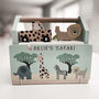 Personalised Wooden Animal Safari Train Toy, thumbnail 1 of 3