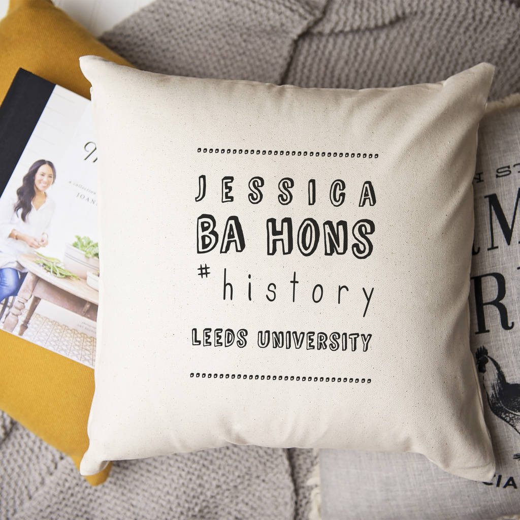 Hashtag Graduation Cushion By So Close