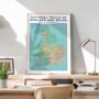 Personalised National Trails Hiking Map Art Print, thumbnail 5 of 9