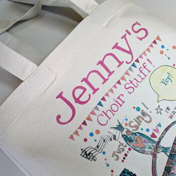 Personalised Singing Bag, 2 of 12