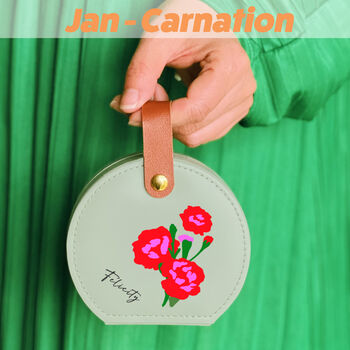 Birth Flower Travel Jewellery Case, 2 of 12
