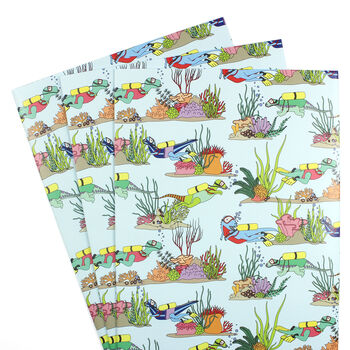 Under The Sea Dinosaur Wrapping Paper, 4 of 5
