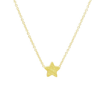 Star Necklace In Matt Gold/Silver, 2 of 7