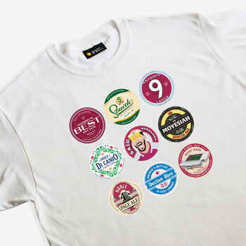 West Ham Beer Mats T Shirt, 4 of 4