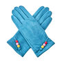 Colourful Faux Suede Gloves Touchscreen Compatible, thumbnail 5 of 8