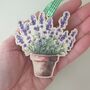Wooden Lavender Flower Hanging Decoration Gift For Gardeners, thumbnail 5 of 7