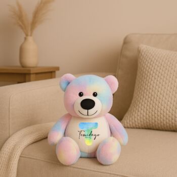 Personalised Initial Large Rainbow Bear, 2 of 7