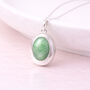 Personalised Sterling Silver Jadeite Gemstone Photo Locket Necklace, thumbnail 4 of 7