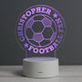 Personalised Football LED Night Light, thumbnail 10 of 10
