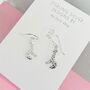 Stand Tall Stand Proud Sterling Silver Giraffe Hook Earrings, thumbnail 3 of 6