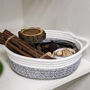Set Of Two Woven Cotton Storage Rope Baskets, thumbnail 2 of 3