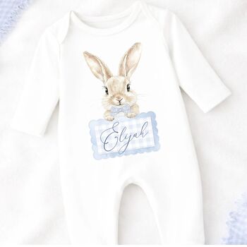 Personalised Easter Bunny Baby Vest, 2 of 3