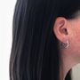 Huggie Hoop Earrings, thumbnail 4 of 6