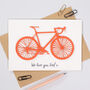 Personalised Papercut Bicycle Fathers Day Card, thumbnail 3 of 5