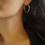 Quality 18k Plated Gold Hoops, Three Sizes, thumbnail 3 of 8