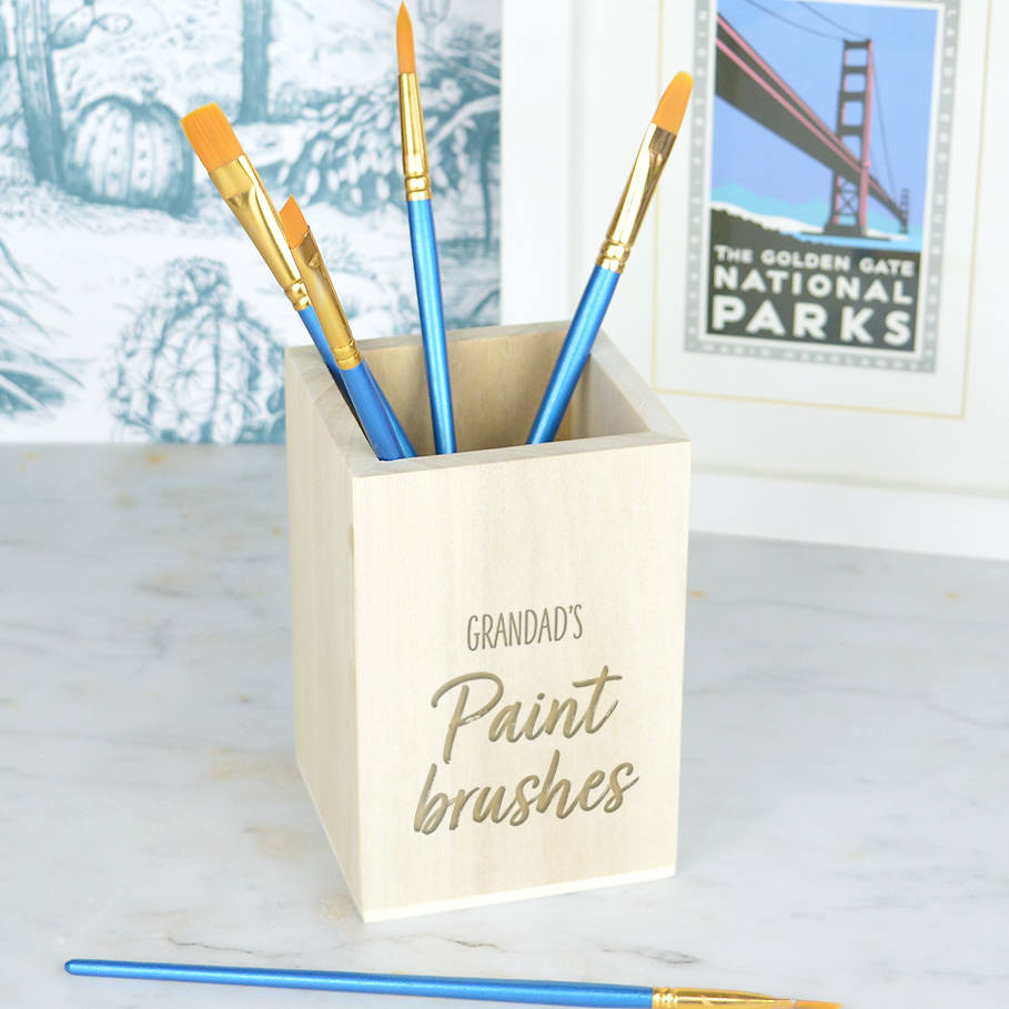 Personalised Paint Brush Holder, 1 of 2