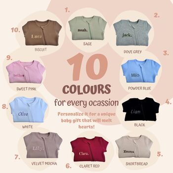 Personalised Blanket + Zip Romper Baby Gift Set For Newborn, 10 of 10