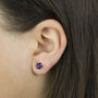 Personalised Birthday Silver Birthstone Earrings Card, thumbnail 2 of 12