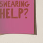 Would Swearing Help? Funny Typography Print, thumbnail 10 of 12