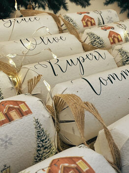 Set Of Six Personalised Plantable Christmas Crackers, 3 of 6