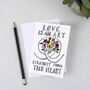 Love Is An Art Valentine Card, thumbnail 1 of 3