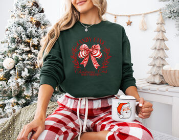 Candy Cane Christmas Club Sweatshirt, 7 of 11