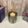 Large 15cm Silver Tealight Candle Holder Stand Glass And Metal Tree Design, thumbnail 3 of 7