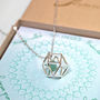 Geometric Birthstone Necklace, thumbnail 8 of 12