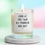 Funny Wedding Gift, Look At You Two Married Candle, thumbnail 1 of 6