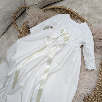 Cotton Christening Gown Lana, 3 of 6