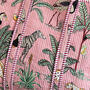 Jungle Print Large Quilted Cotton Tote Bag In Pink, thumbnail 5 of 7