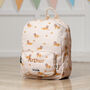 Personalised Trixie Backpack With Lively Lion Print For Nursery, School, Holiday, thumbnail 2 of 6