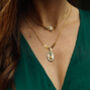 Small Drop Necklace In Green, thumbnail 1 of 3