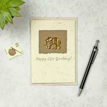 Personalised Elephant Dung Greeting Card, 3 of 8
